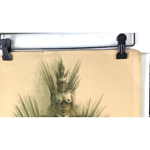 Francis de Lassus Saint Geniet "Untitled-Head" lithograph, signed Artist Proof - Picture 6 of 9